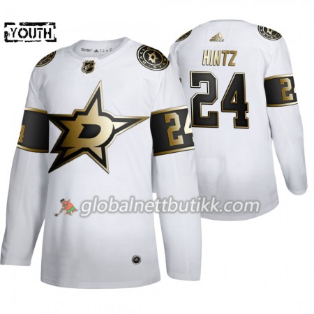 Dallas Stars Hockeydrakt Roope Hintz 24 Adidas 2019-2020 Golden Edition Hvit Authentic - Barn
